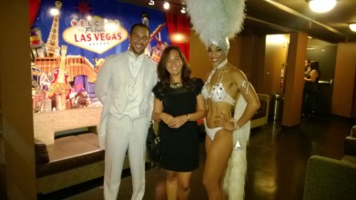 With dancers from Vegas the Show